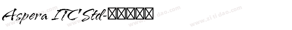 Aspera ITC Std字体转换